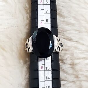Silpada 925 Sterling Black Onyx Ring R1410